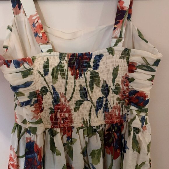 NWT ABERCROMBIE EMERSON FLORAL TIERED MAXI DRESS - SIZE L - Picture 4 of 6